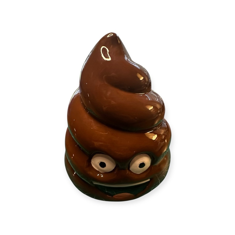 Brown Poop Emoji Ceramic Bank